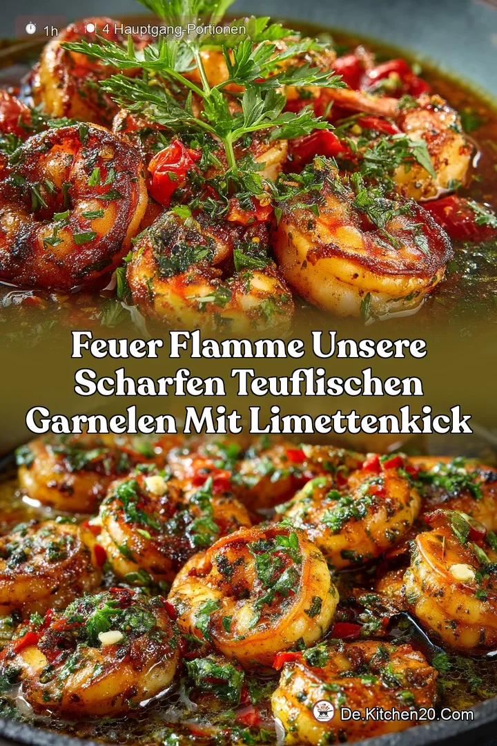 Feuer Flamme Unsere Scharfen Teuflischen Garnelen mit LimettenKick