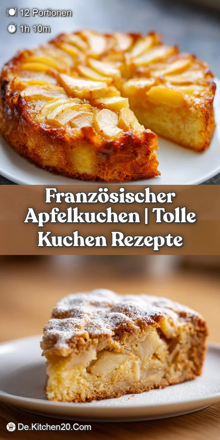 Close-up of a delicious apple cake slice showing moist apples and golden-brown, slightly caramelized crust.