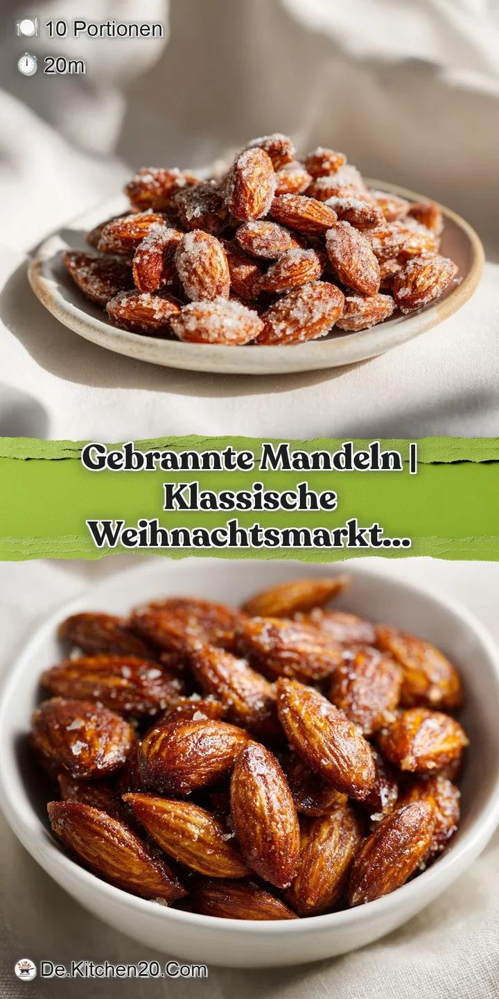 Close-up of warm, crisp almonds with a rich, amber caramel coating, glistening invitingly.