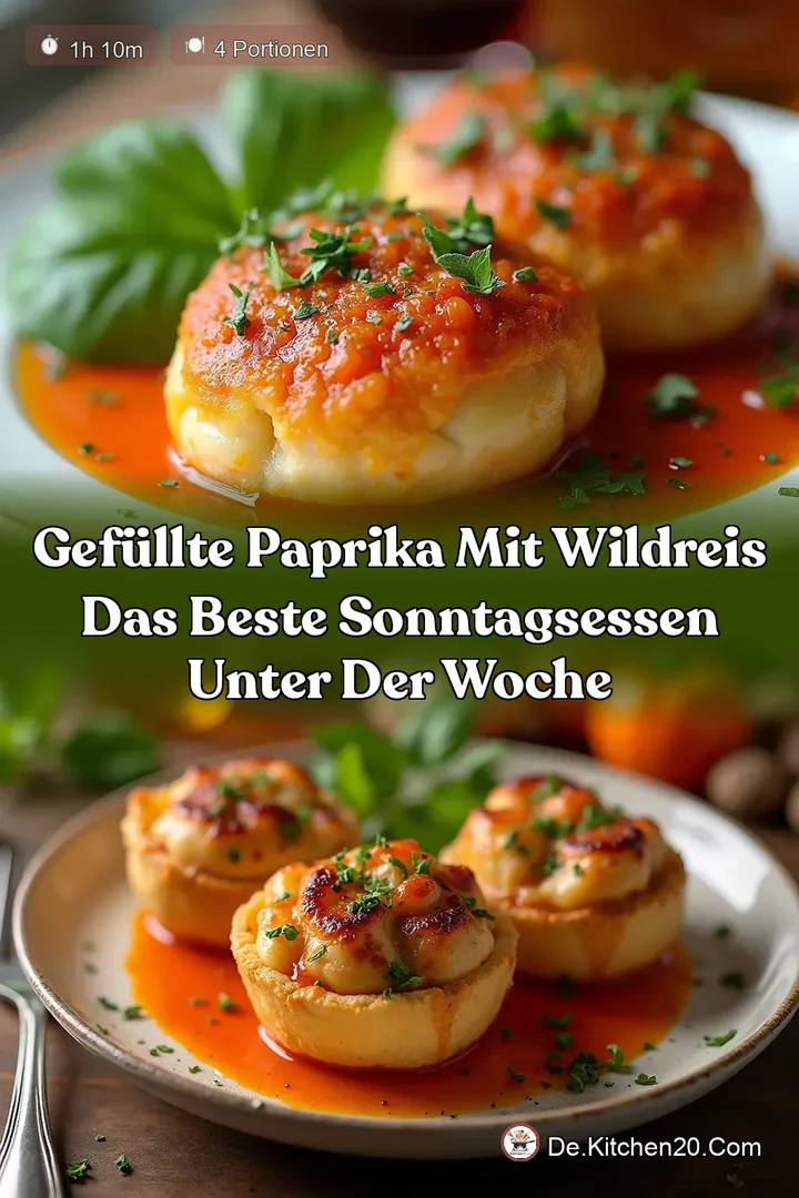 Gef&uuml;llte Paprika mit Wildreis Das beste Sonntagsessen unter der Woche
