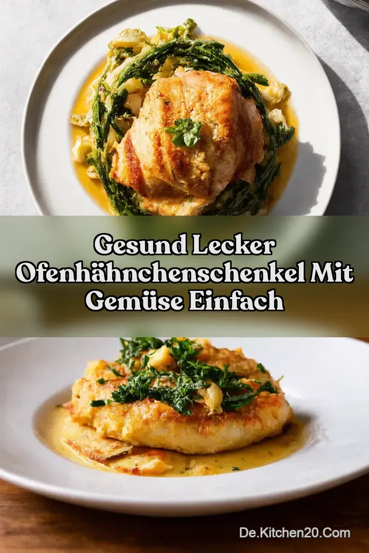 Gesund Lecker OfenH&auml;hnchenschenkel mit Gem&uuml;se Einfach