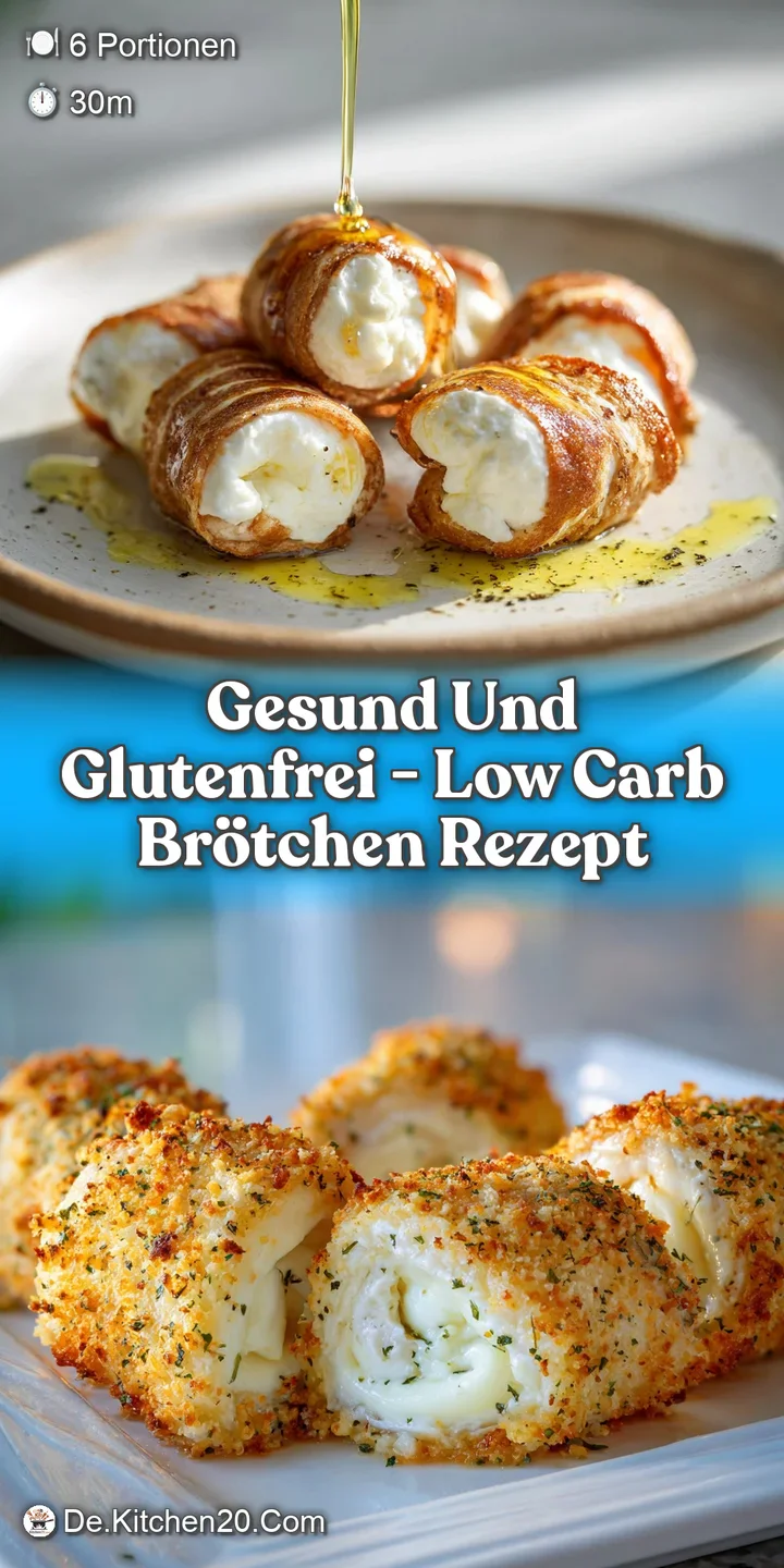 Close-up shows the golden crust and airy interior of a fresh low-carb roll. Seeds add texture to this satisfying and healt...