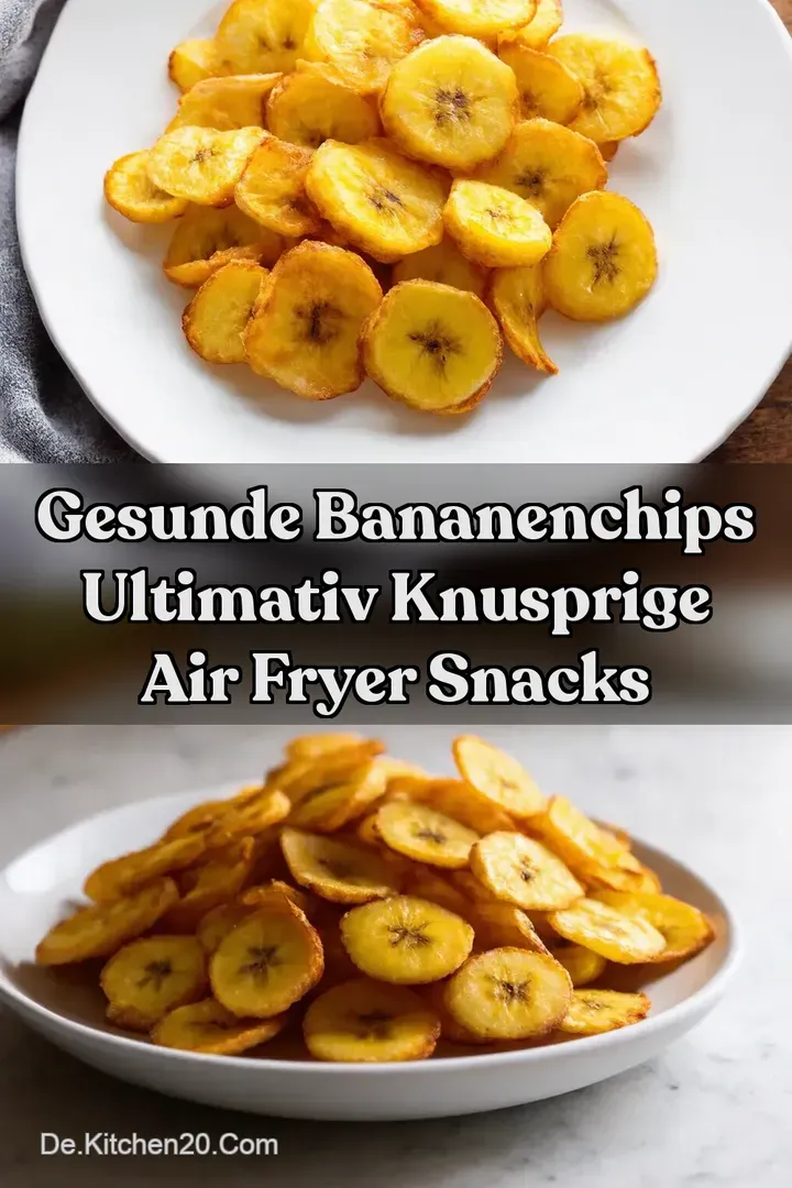 Gesunde Bananenchips Ultimativ knusprige Air Fryer Snacks