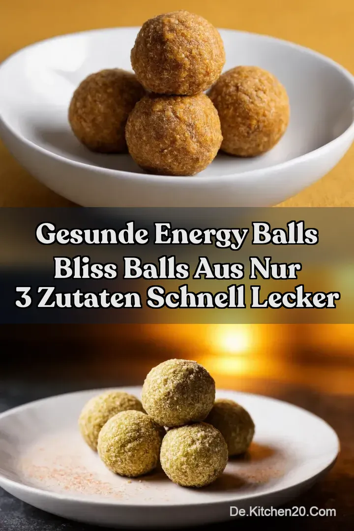 Gesunde Energy Balls BLISS BALLS aus nur 3 Zutaten Schnell Lecker