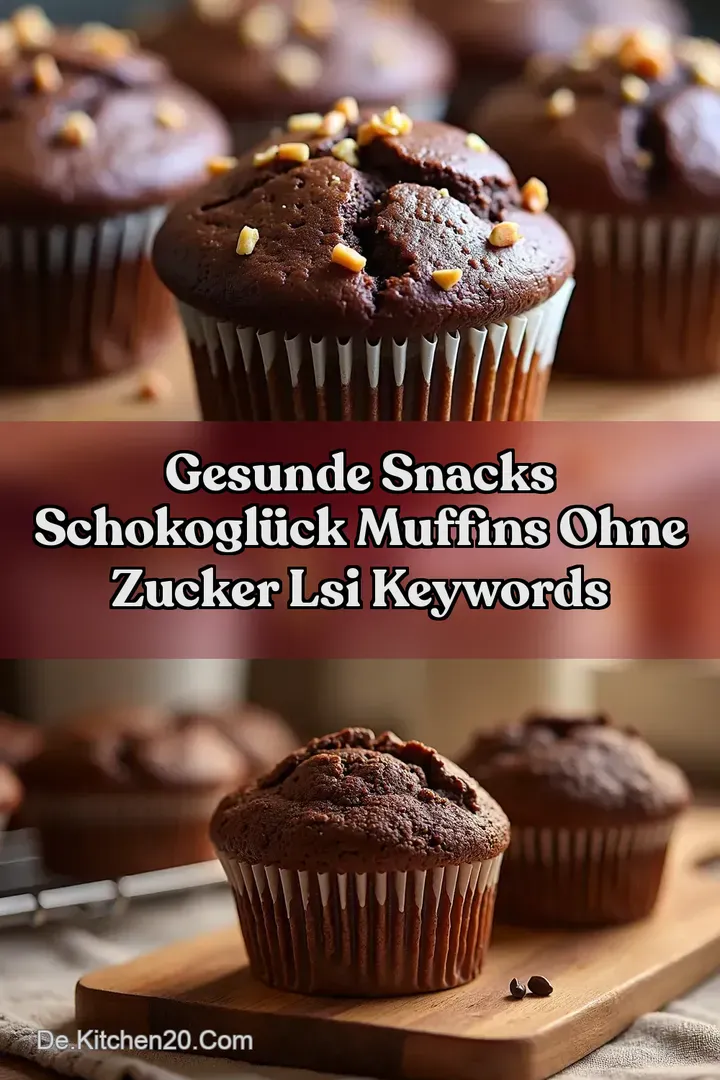 Gesunde Snacks SchokoGl&uuml;ck Muffins ohne Zucker LSI keywords