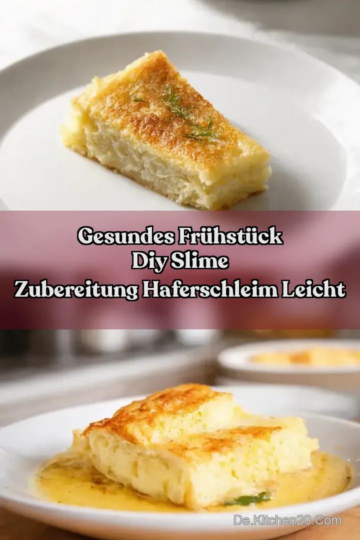 Gesundes Fr&uuml;hst&uuml;ck DIY Slime zubereitung haferschleim leicht