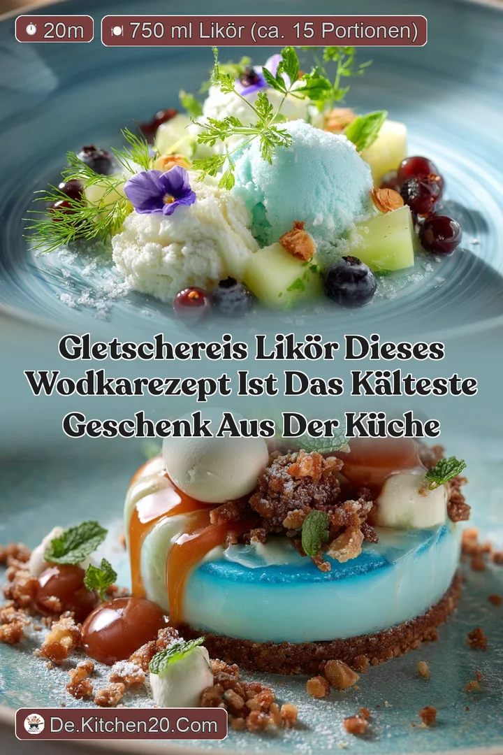 Gletschereis Lik&ouml;r Dieses WodkaRezept ist das k&auml;lteste Geschenk aus der K&uuml;che