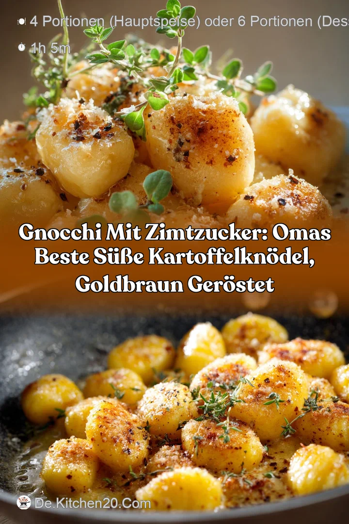Gnocchi mit Zimtzucker: Omas beste s&uuml;&szlig;e Kartoffelkn&ouml;del goldbraun ger&ouml;stet