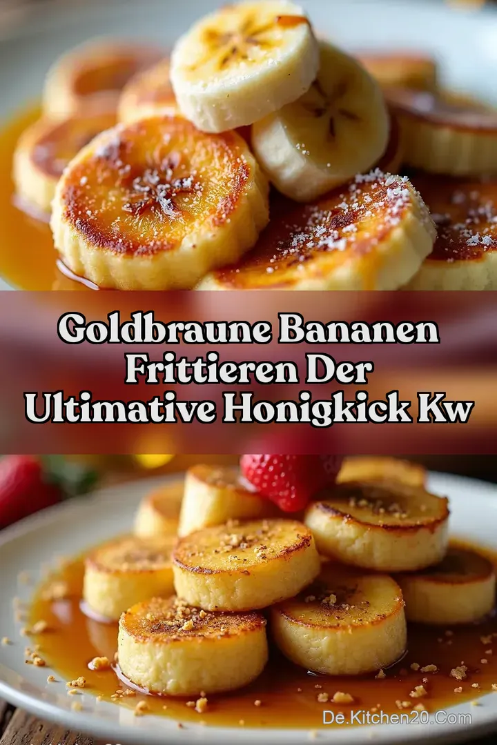 Goldbraune Bananen frittieren Der ultimative HonigKick kw