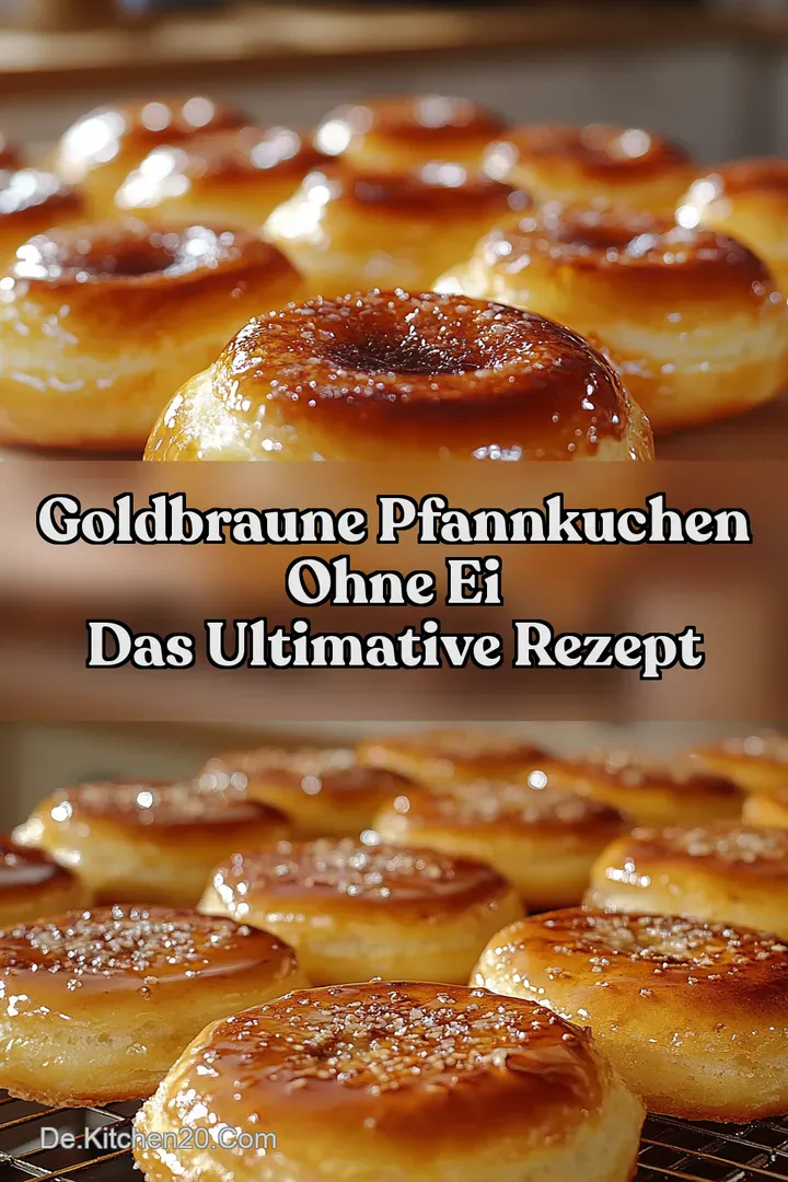 Goldbraune Pfannkuchen ohne Ei Das ultimative Rezept