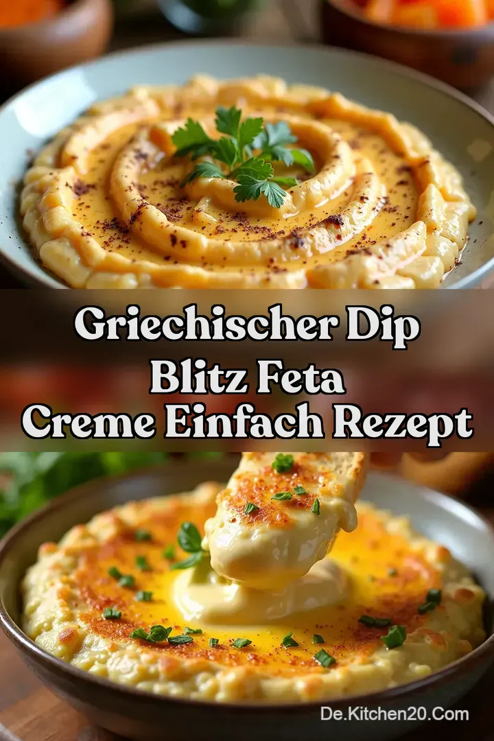 Griechischer Dip Blitz Feta Creme einfach Rezept