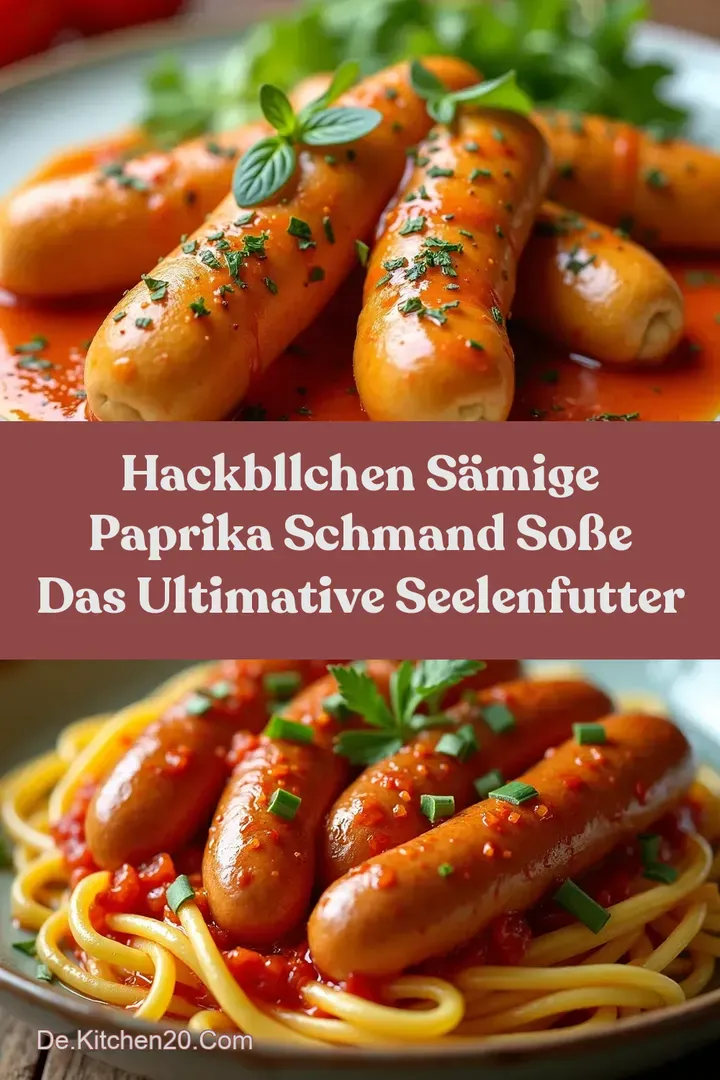 Hackbllchen S&auml;mige Paprika Schmand So&szlig;e Das Ultimative Seelenfutter