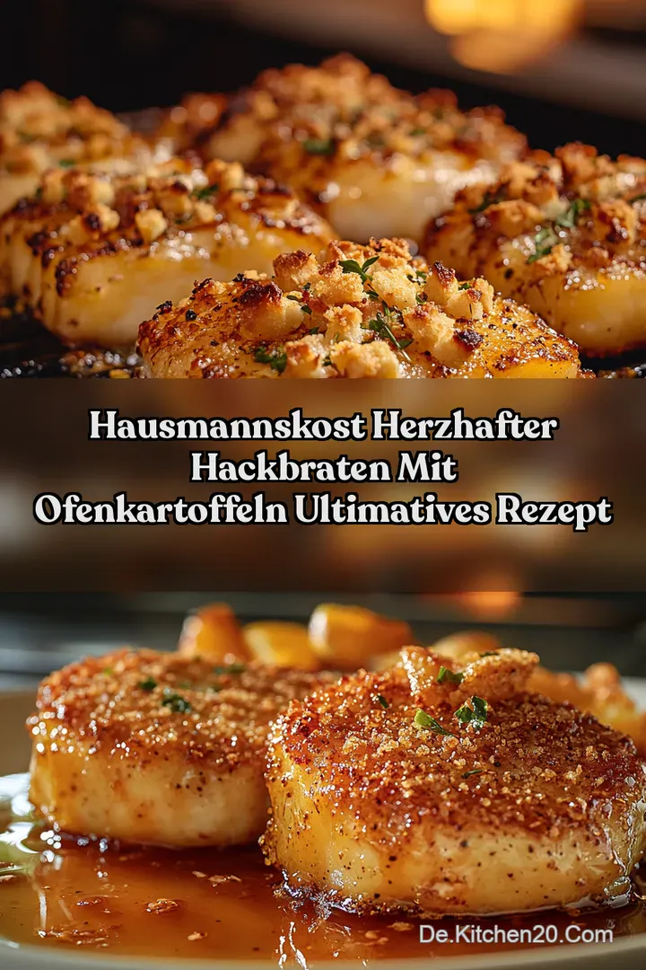 Hausmannskost Herzhafter Hackbraten Mit Ofenkartoffeln Ultimatives Rezept