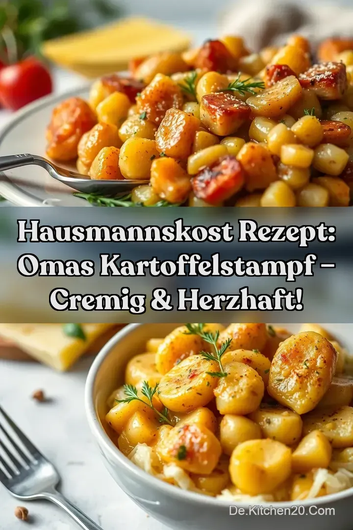 Hausmannskost Rezept: Omas Kartoffelstampf &ndash; Cremig & Herzhaft!