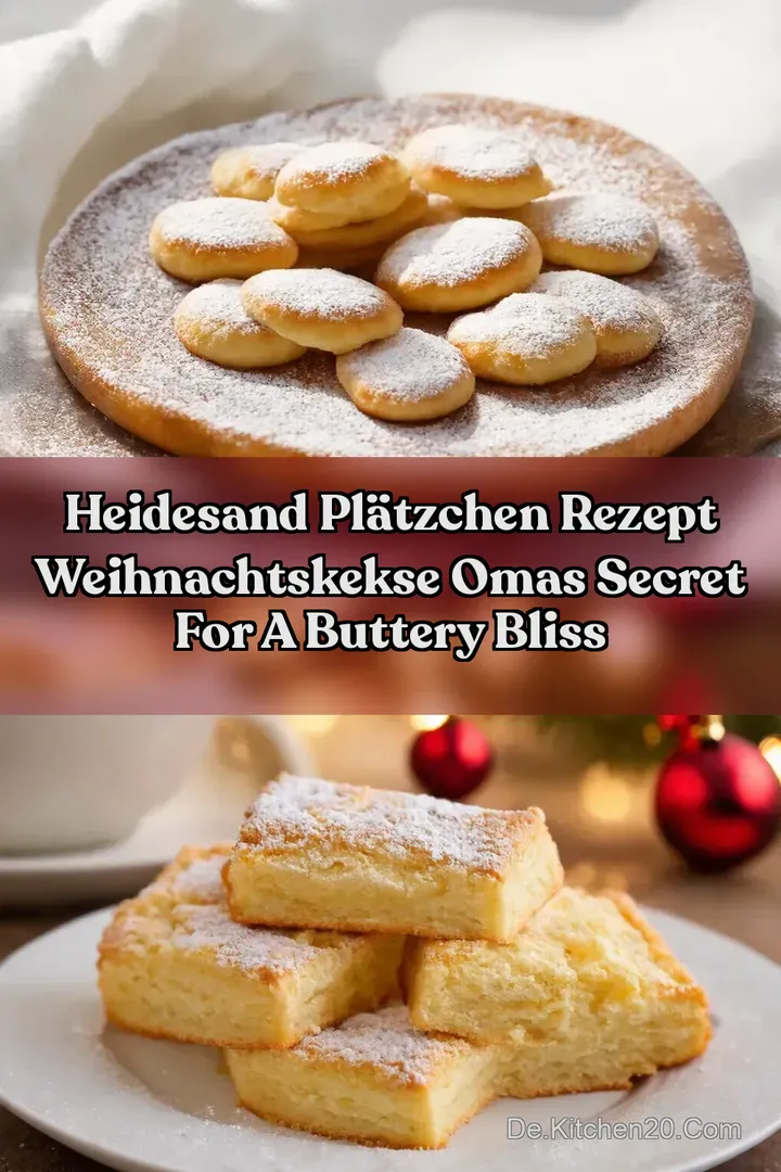 Heidesand Pl&auml;tzchen Rezept Weihnachtskekse Omas Secret for a Buttery Bliss