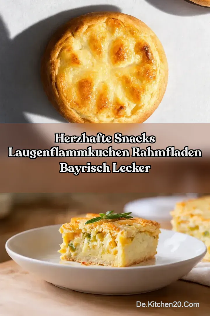 Herzhafte Snacks LaugenFlammkuchen Rahmfladen Bayrisch Lecker