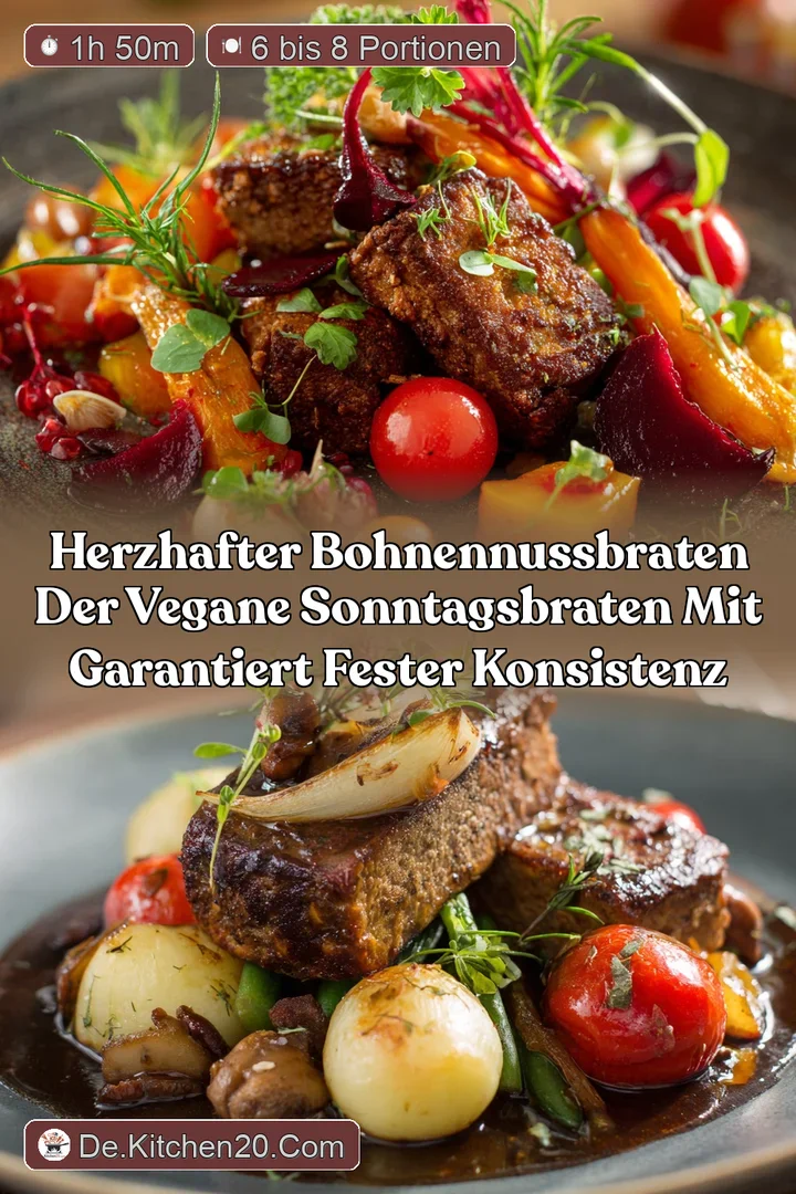 Herzhafter BohnenNussBraten Der vegane Sonntagsbraten mit garantiert fester Konsistenz