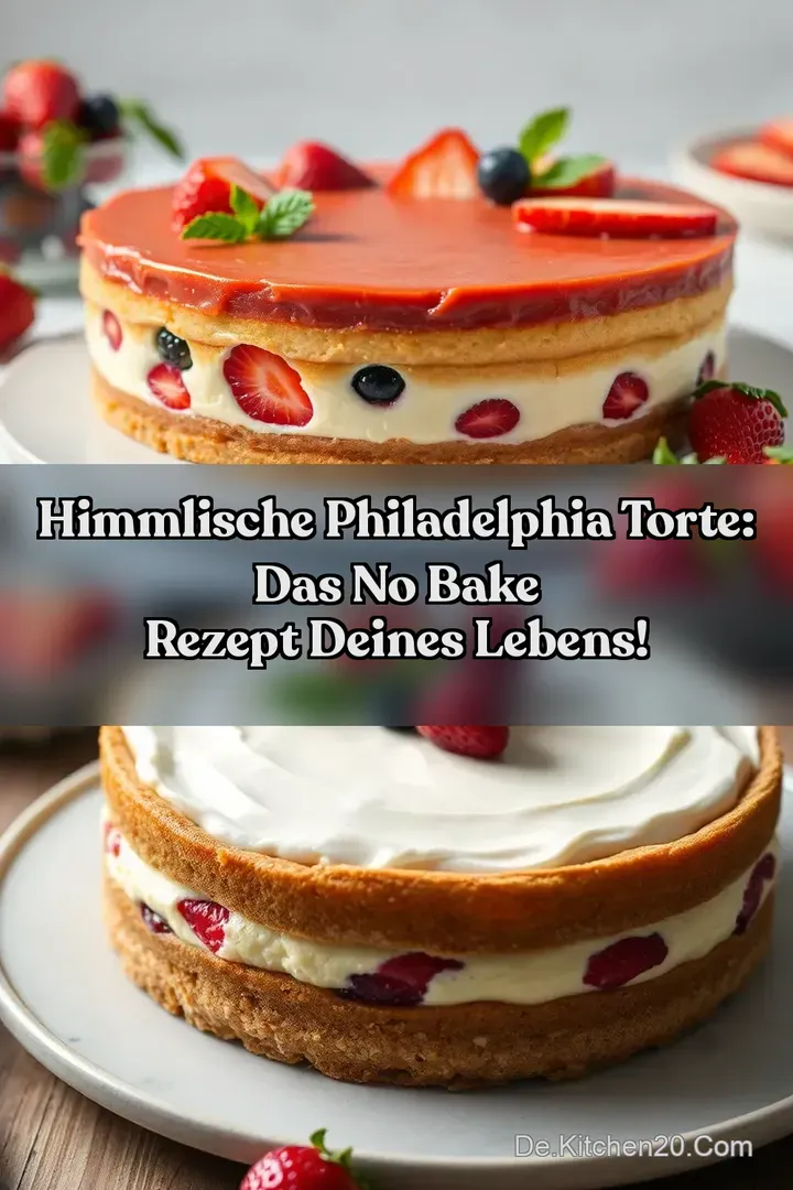 Himmlische Philadelphia Torte: Das No Bake Rezept Deines Lebens!
