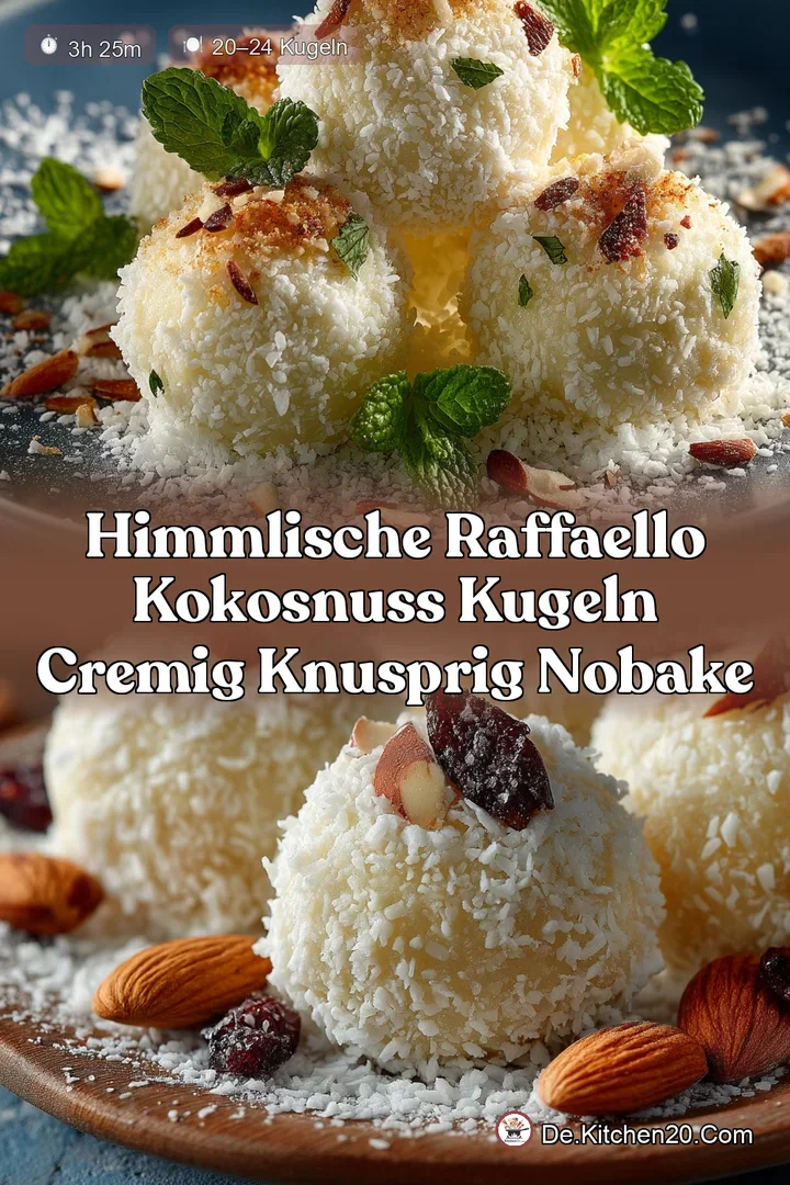 Himmlische Raffaello Kokosnuss Kugeln Cremig Knusprig NoBake