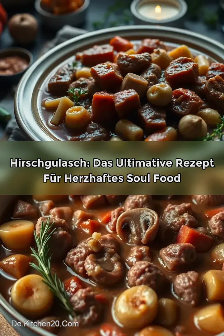 Hirschgulasch: Das Ultimative Rezept f&uuml;r Herzhaftes Soul Food