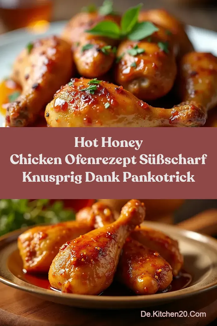 Hot Honey Chicken Ofenrezept S&uuml;&szlig;scharf Knusprig Dank PankoTrick
