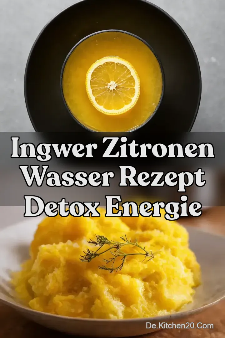 Ingwer Zitronen Wasser Rezept Detox Energie
