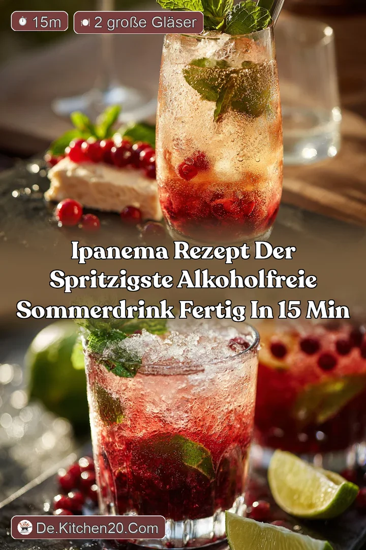 Ipanema Rezept Der spritzigste alkoholfreie Sommerdrink fertig in 15 Min