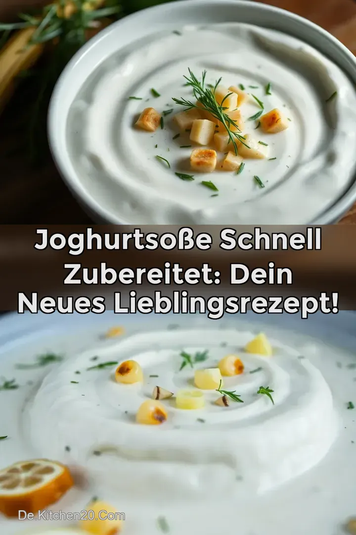 Joghurtso&szlig;e Schnell zubereitet: Dein neues Lieblingsrezept!