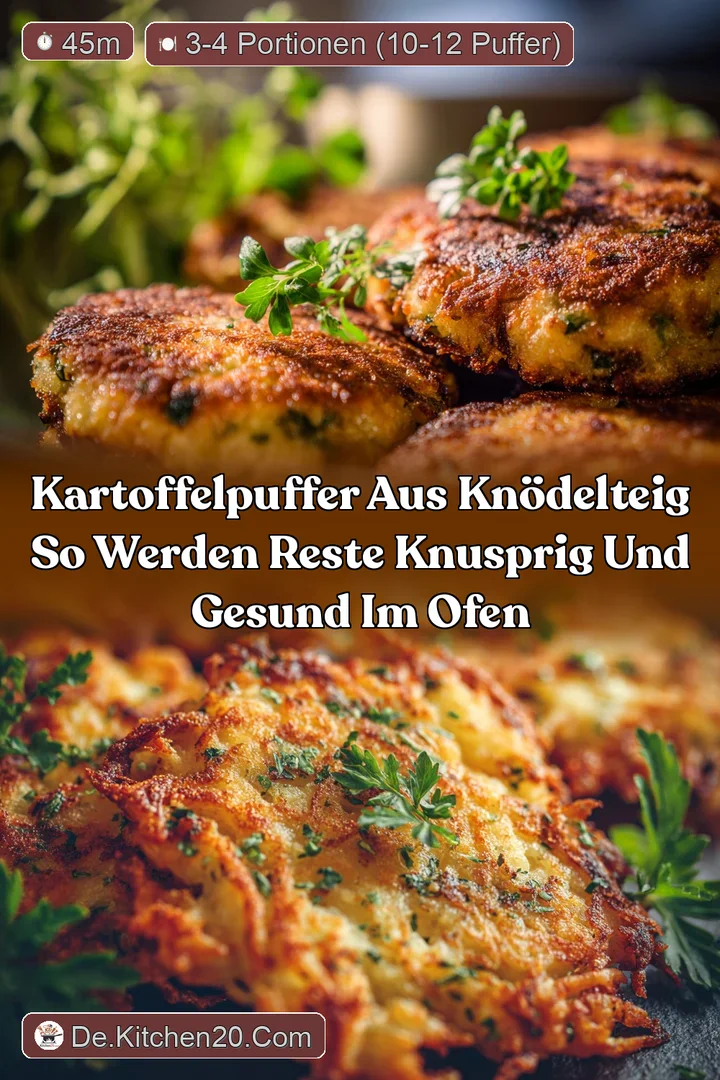 Kartoffelpuffer aus Kn&ouml;delteig So werden Reste knusprig und gesund im Ofen