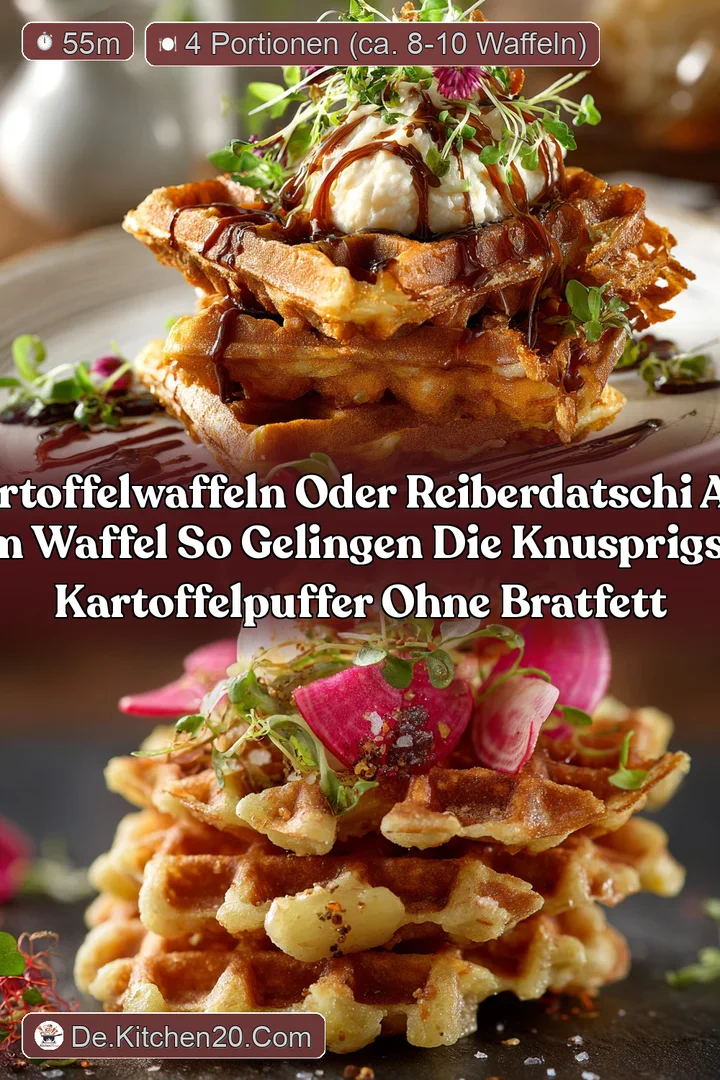 Kartoffelwaffeln oder Reiberdatschi aus dem Waffel So gelingen die knusprigsten Kartoffelpuffer ohne Bratfett