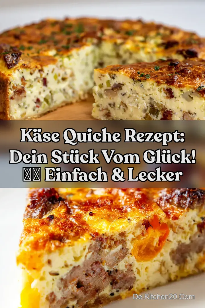 K&auml;se Quiche Rezept: Dein St&uuml;ck vom Gl&uuml;ck! 😍🧀 Einfach & Lecker
