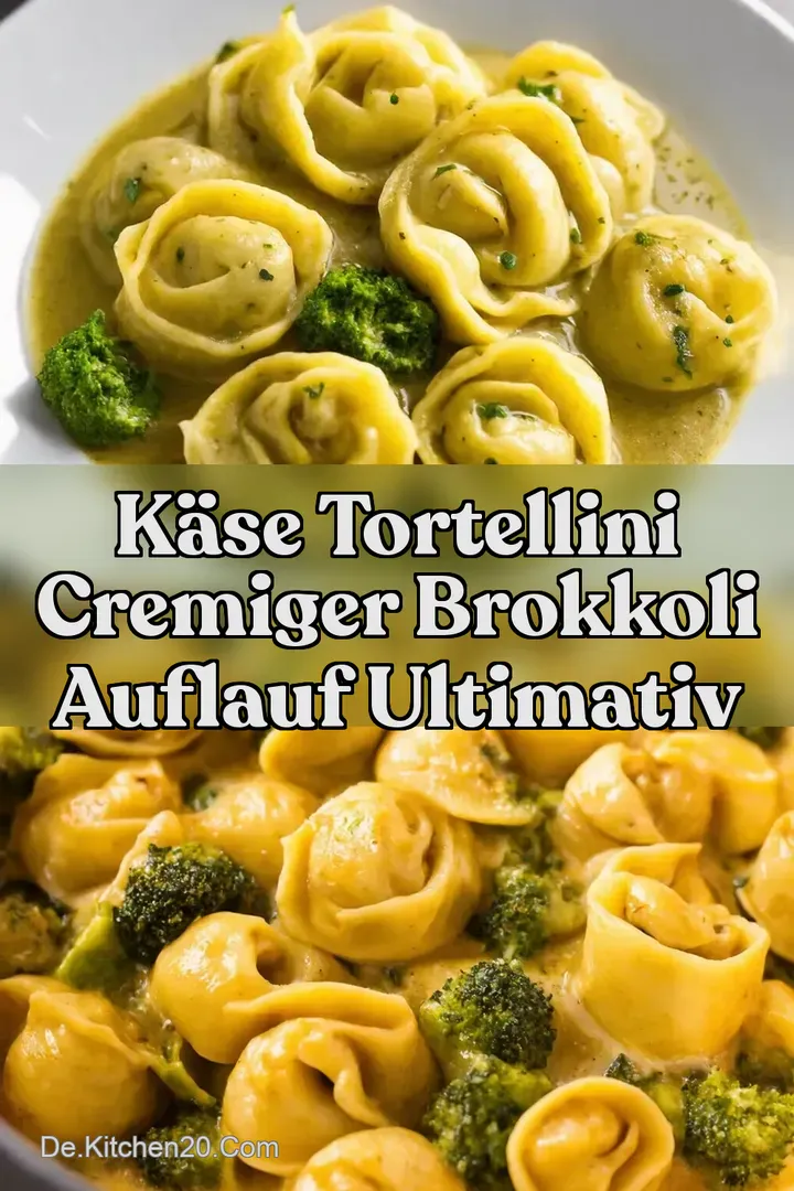 K&auml;se Tortellini Cremiger Brokkoli Auflauf Ultimativ