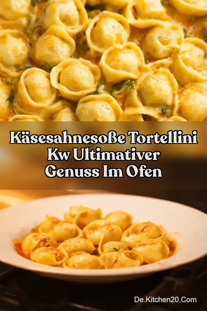 K&auml;sesahneso&szlig;e Tortellini kw Ultimativer Genuss im Ofen