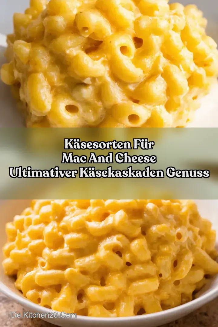 K&auml;sesorten f&uuml;r Mac and Cheese Ultimativer K&auml;seKaskaden Genuss