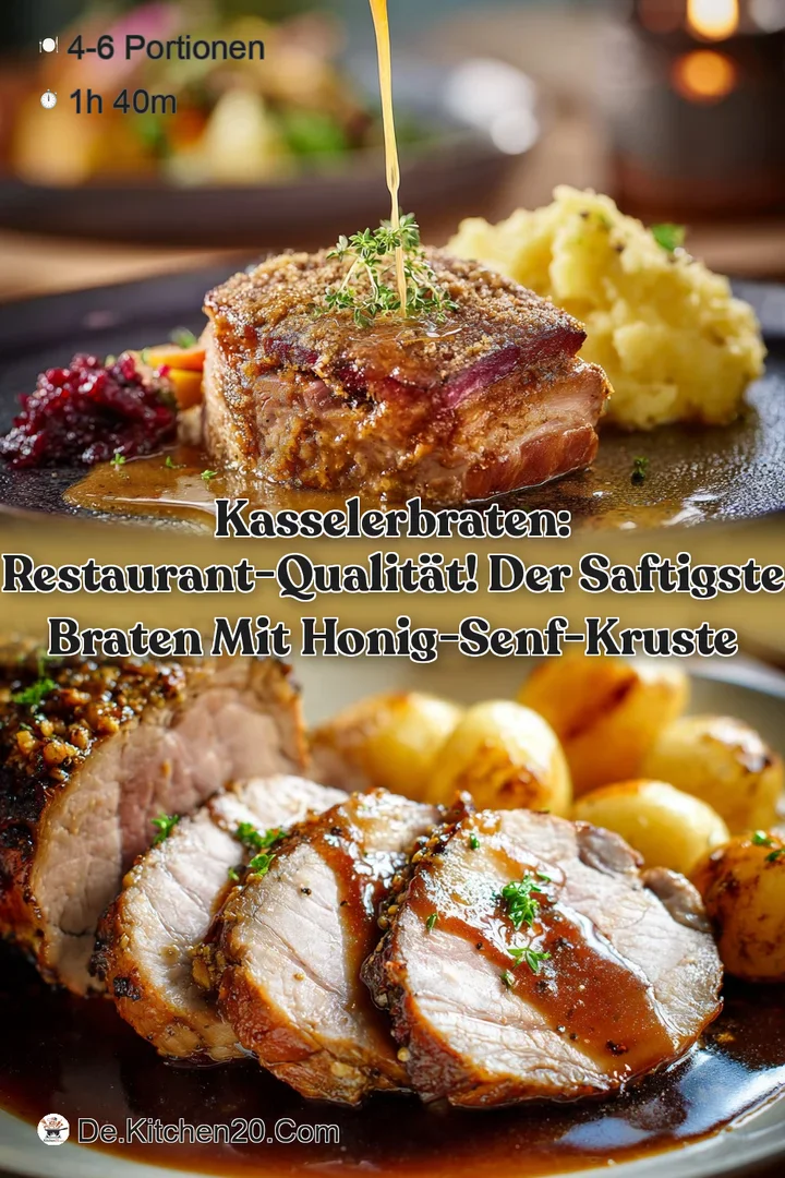 Kasselerbraten: Restaurant-Qualit&auml;t! Der saftigste Braten mit Honig-Senf-Kruste