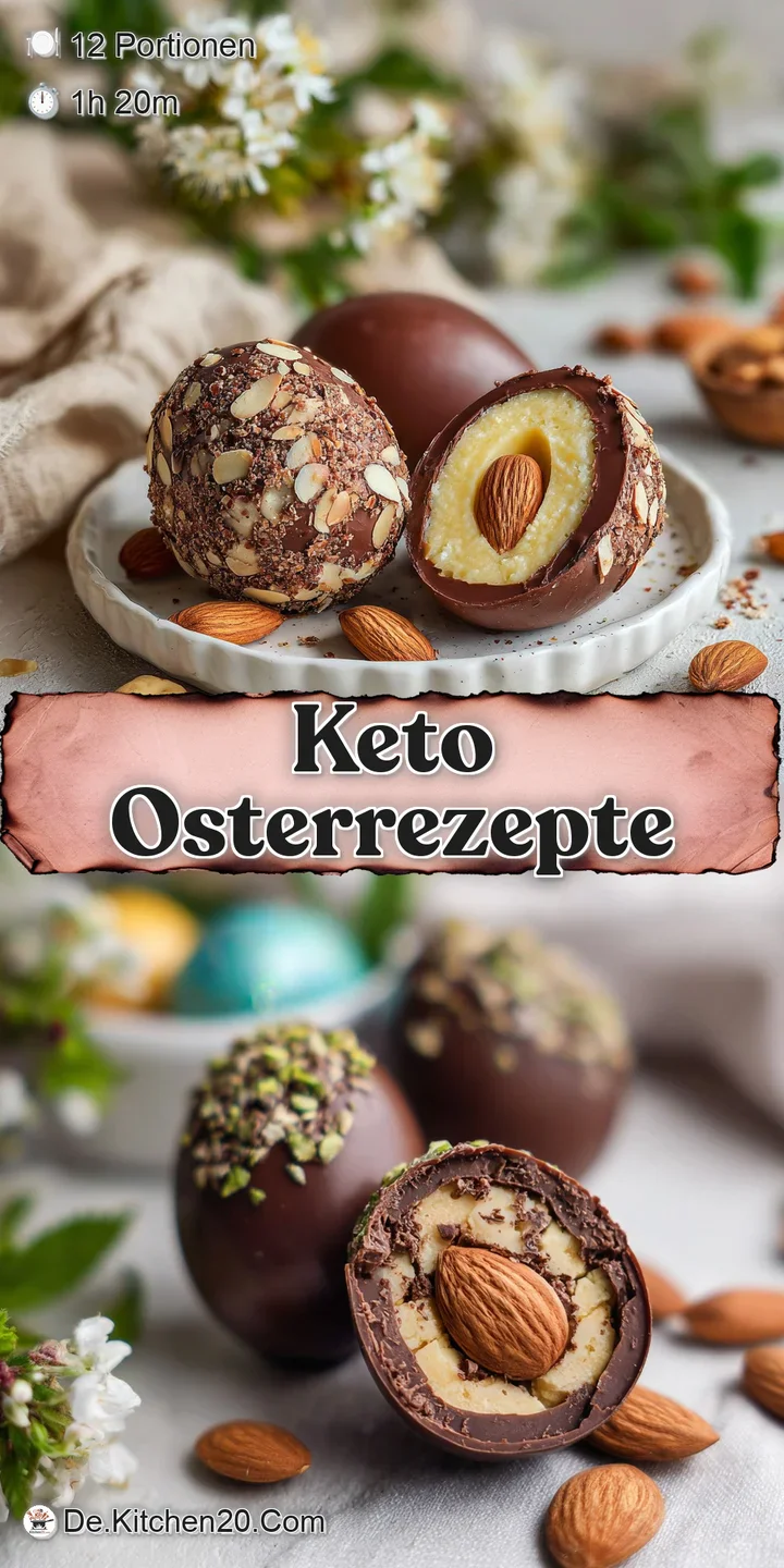 Up-close, a decadent dark chocolate egg showcases a smooth, rippled surface with almond shards, hinting at a melt-in-your-...