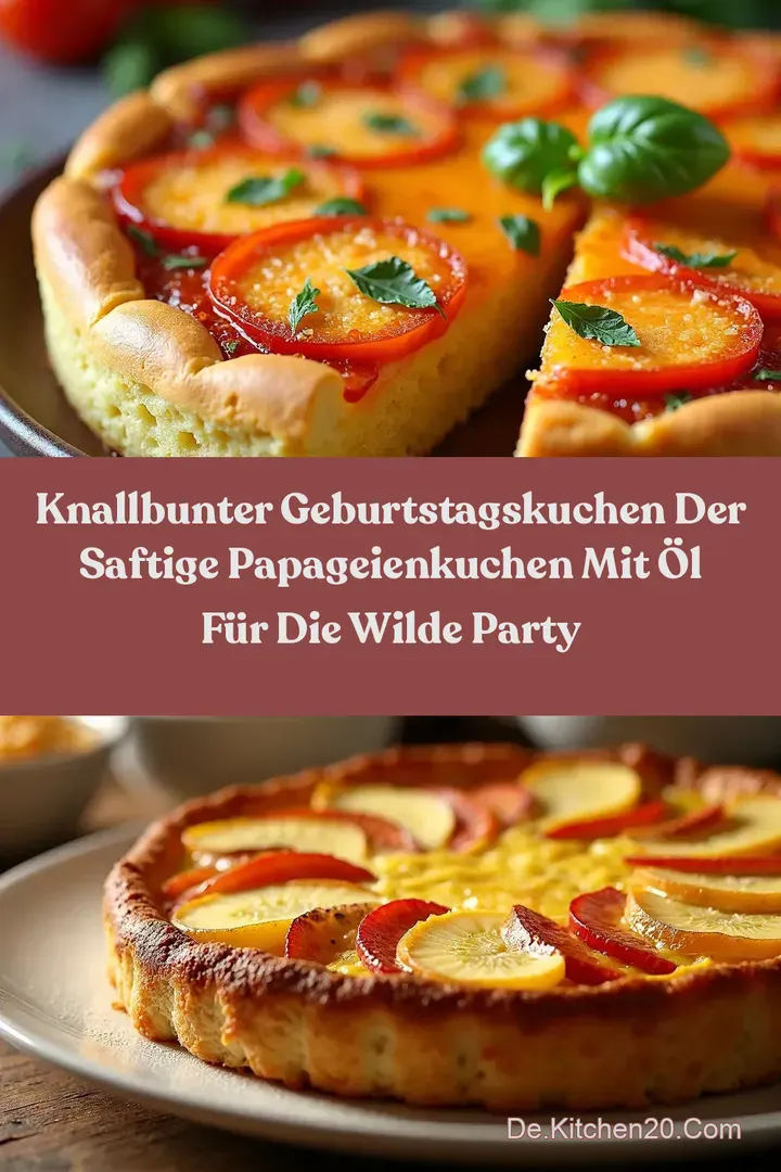 Knallbunter Geburtstagskuchen Der Saftige Papageienkuchen mit &Ouml;l f&uuml;r die wilde Party