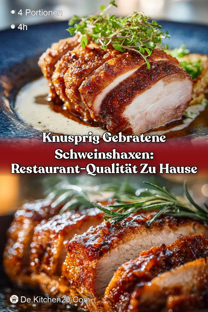 Knusprig gebratene Schweinshaxen: Restaurant-Qualit&auml;t zu Hause