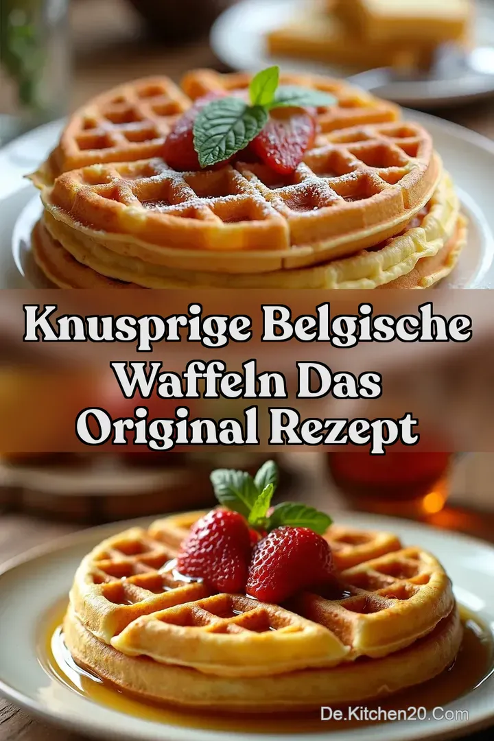 Knusprige Belgische Waffeln Das Original Rezept