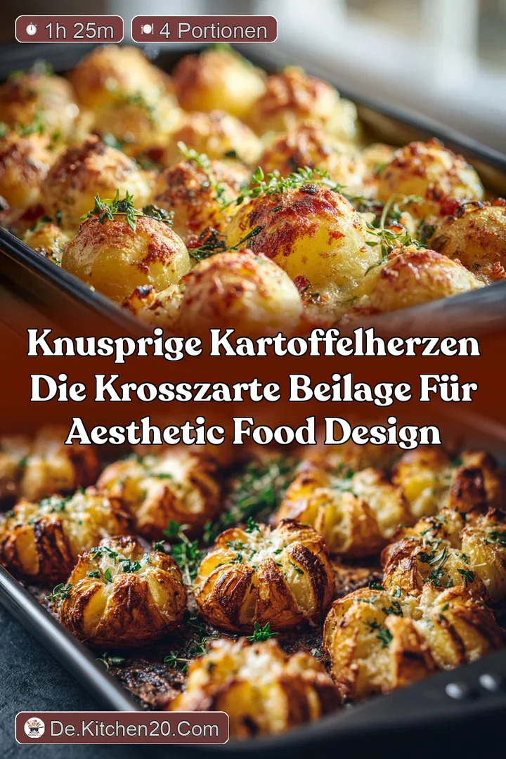 Knusprige Kartoffelherzen Die krosszarte Beilage f&uuml;r Aesthetic Food Design