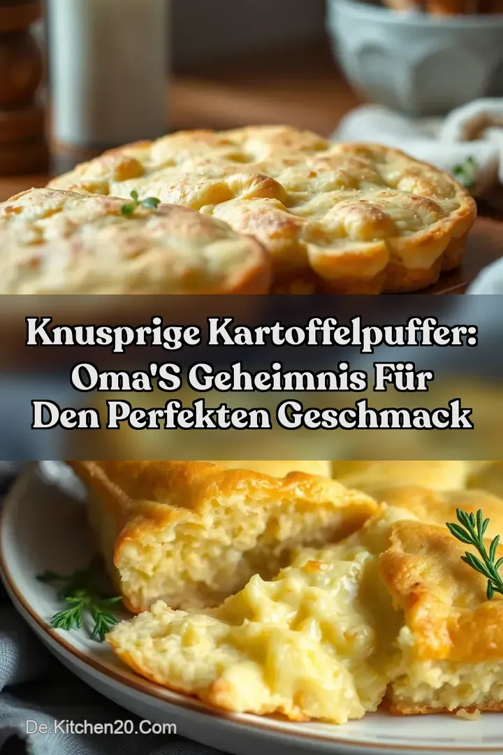 Knusprige Kartoffelpuffer: Oma s Geheimnis f&uuml;r den perfekten Geschmack