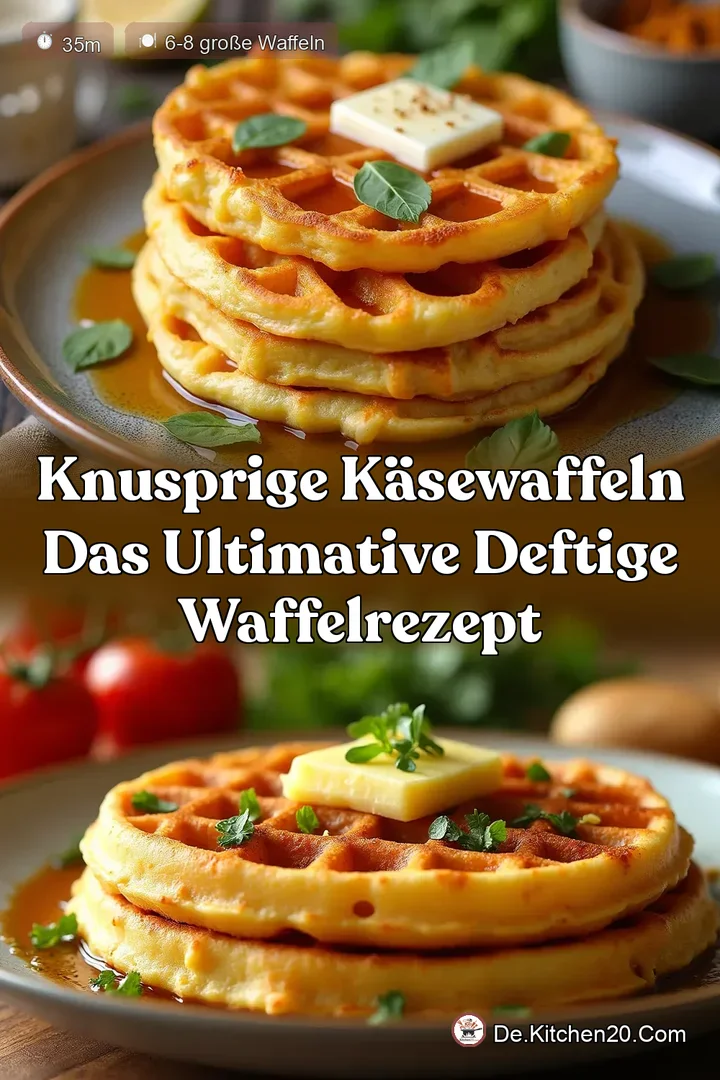 Knusprige K&auml;sewaffeln Das ultimative deftige Waffelrezept