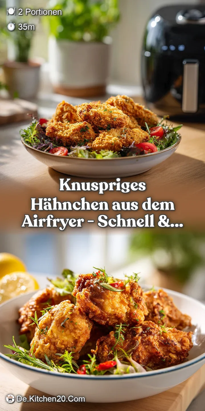 Close-up of tender, juicy chicken with an irresistible golden-brown, crispy crust, hinting at a warm, savory aroma.