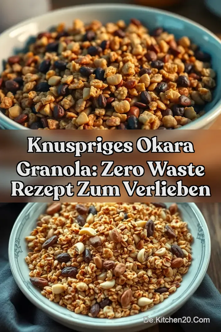 Knuspriges Okara Granola: Zero Waste Rezept zum Verlieben
