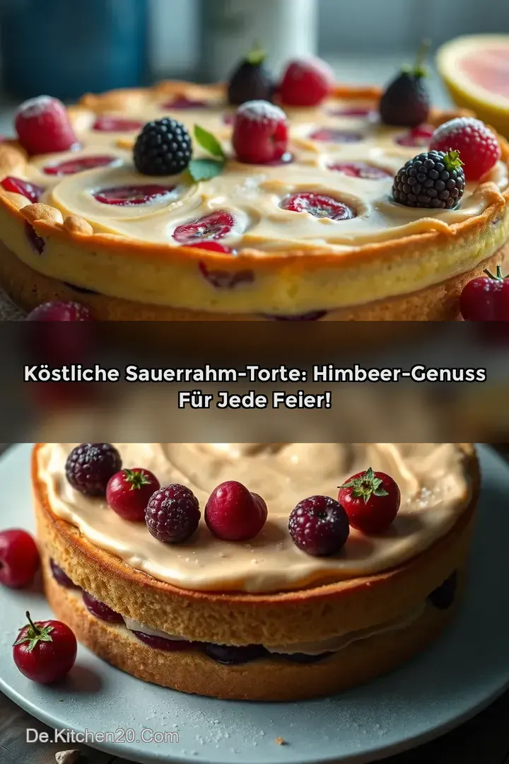 K&ouml;stliche Sauerrahm-Torte: Himbeer-Genuss f&uuml;r jede Feier!