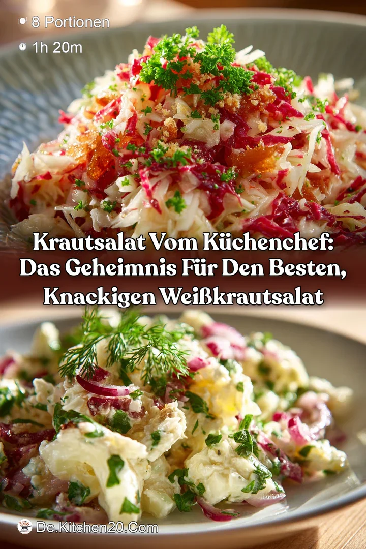 Krautsalat vom K&uuml;chenchef: Das Geheimnis f&uuml;r den besten knackigen Wei&szlig;krautsalat