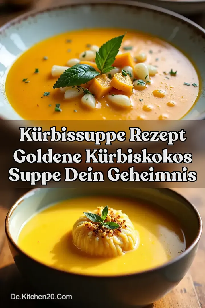 K&uuml;rbissuppe Rezept Goldene K&uuml;rbisKokos Suppe Dein Geheimnis