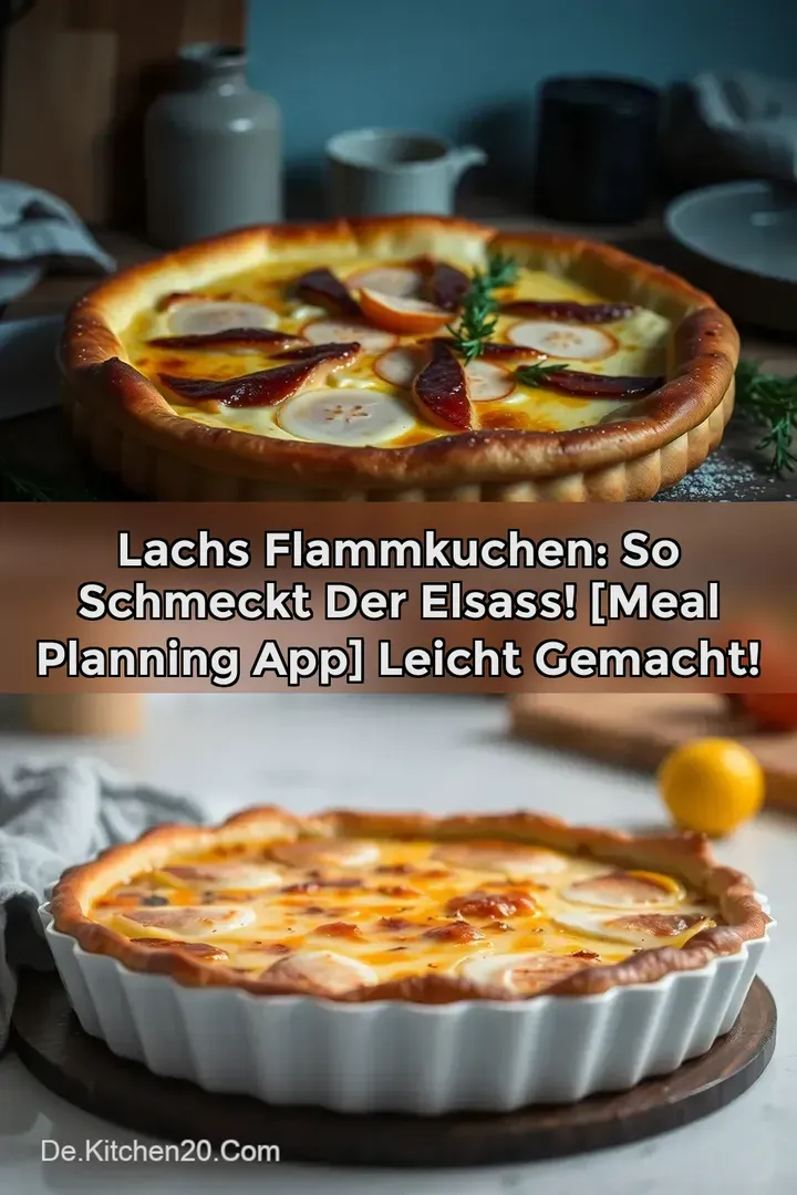 Lachs Flammkuchen: So schmeckt der Elsass! [Meal Planning App] Leicht Gemacht!