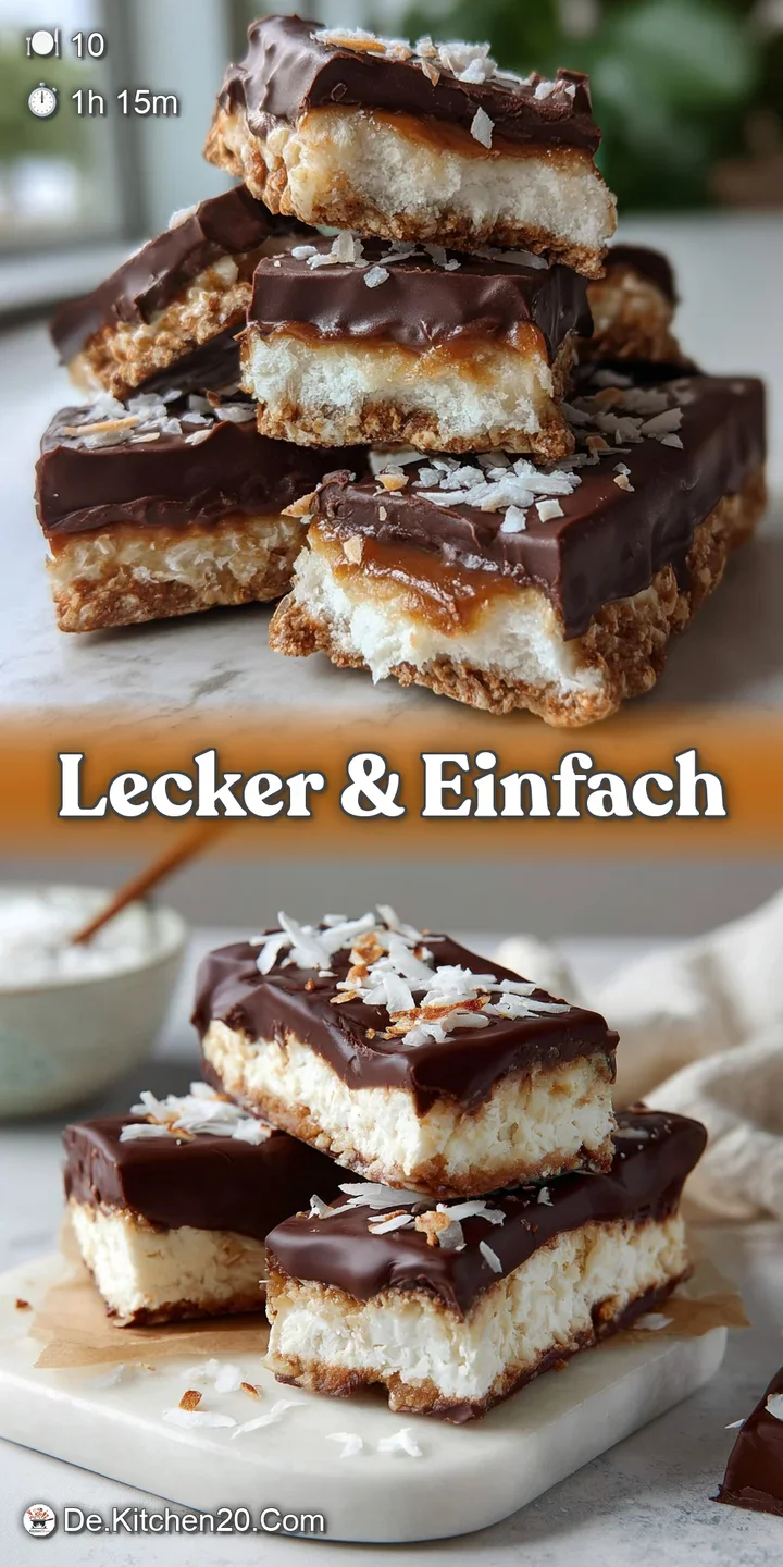 Close-up of a rich, dark chocolate and coconut bar, highlighting the textures and visible flakes of coconut and melted cho...