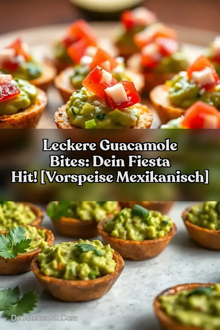 Leckere Guacamole Bites: Dein Fiesta Hit! [vorspeise mexikanisch]
